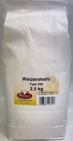 Küchenmeister Weizenmehl Type 550 2,5 Kg