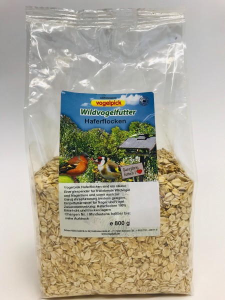 Vogelpick Wildvogelfutter Haferflocken 800 g