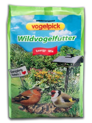 Wildvogelfutter: Energy-Mix online zu kaufen im Onlineshop der Rahmer Mühle.